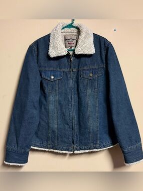 NWOT Steve & Barry's Sherpa Lined Denim Jacket